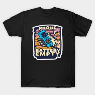 Phone, battery empty T-Shirt